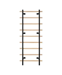 Slickblue 9 Level Swedish Ladder Wall Gym with Suspension Trainer