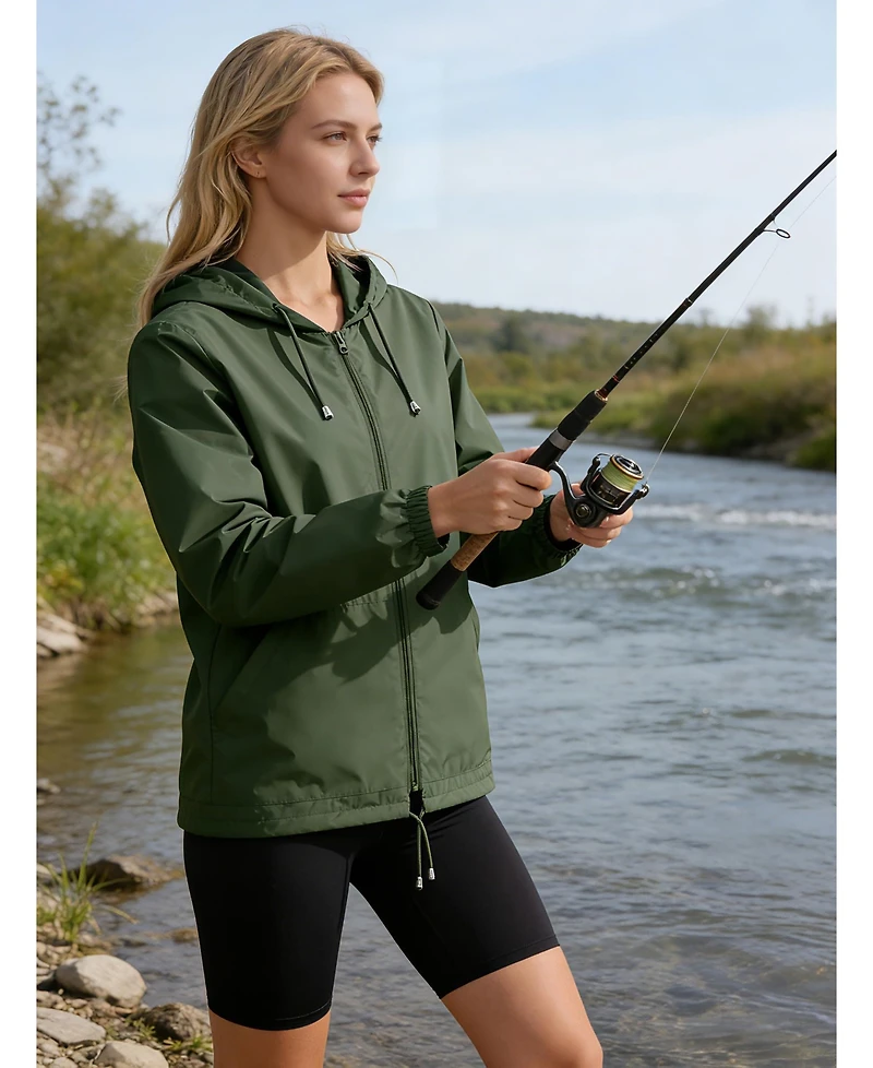 Piscifun Women's Waterproof Packable Lightweight Jacket