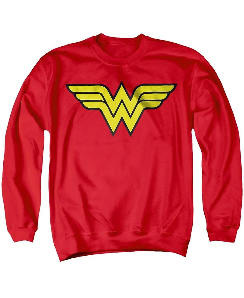 Justice League Men's Dc Wonder Woman Logo Crewneck Sweatshirt