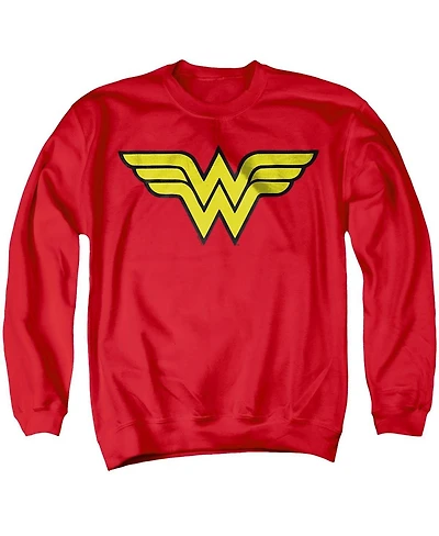 Justice League Men's Dc Wonder Woman Logo Crewneck Sweatshirt