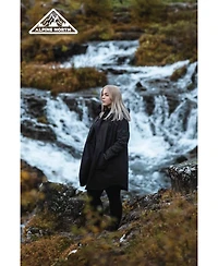 Women'S Plus Rain - Weather Resistant Raincoat With Drawstring Hood