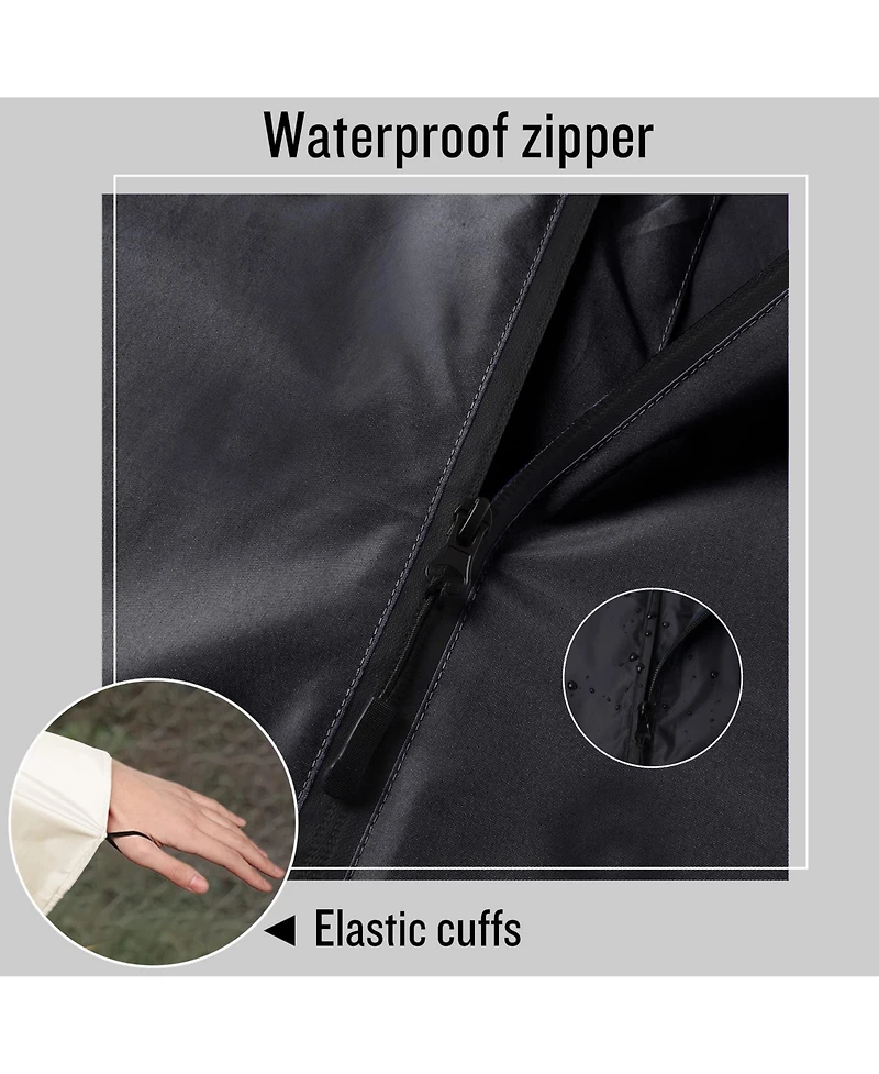 Piscifun Waterproof Hooded Rain Poncho Lightweight Packable Quick Dry For Outdoor Hiking