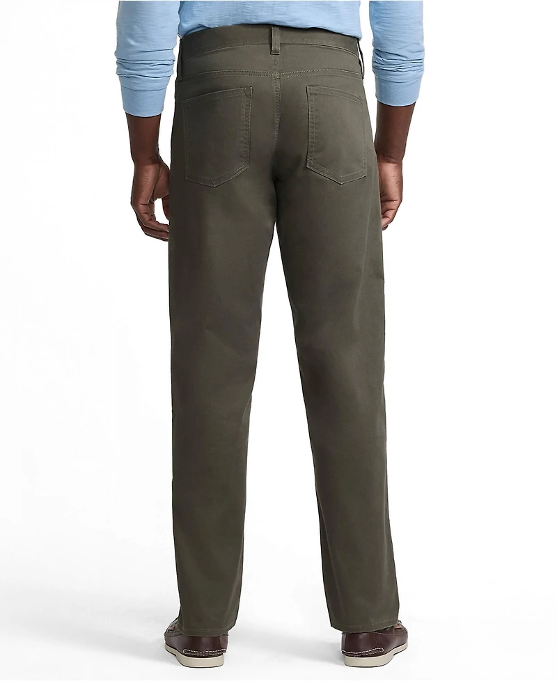 Lands' End Men's Travel Kit Comfort Waist Classic Straight Fit 5 Pocket Pant