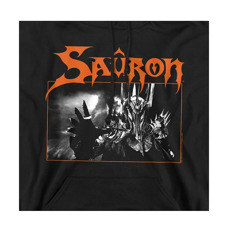 Lord Of The Rings Men's Sauron Graphic Long-Sleeve Cotton-Polyester Blend Hoodie