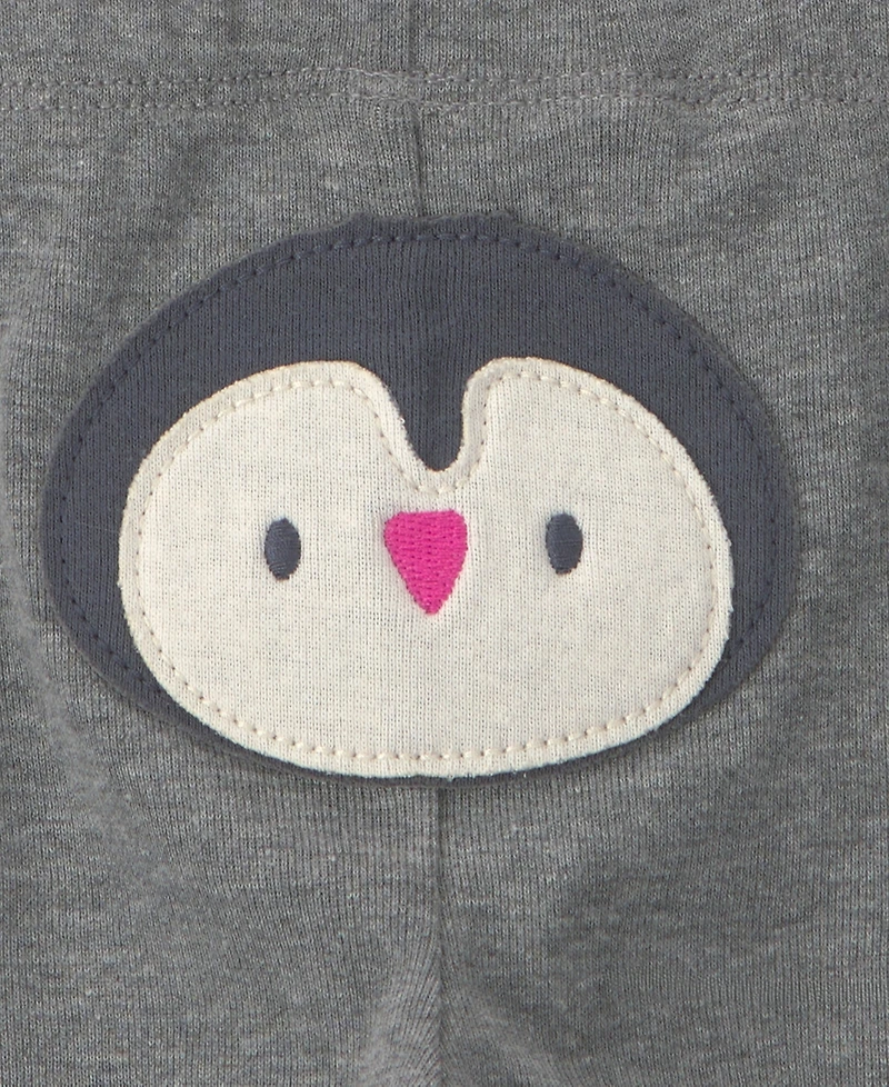 Carter's Baby Girls' Penguin Long-Sleeve Bodysuits and Pants, 3-Piece Set