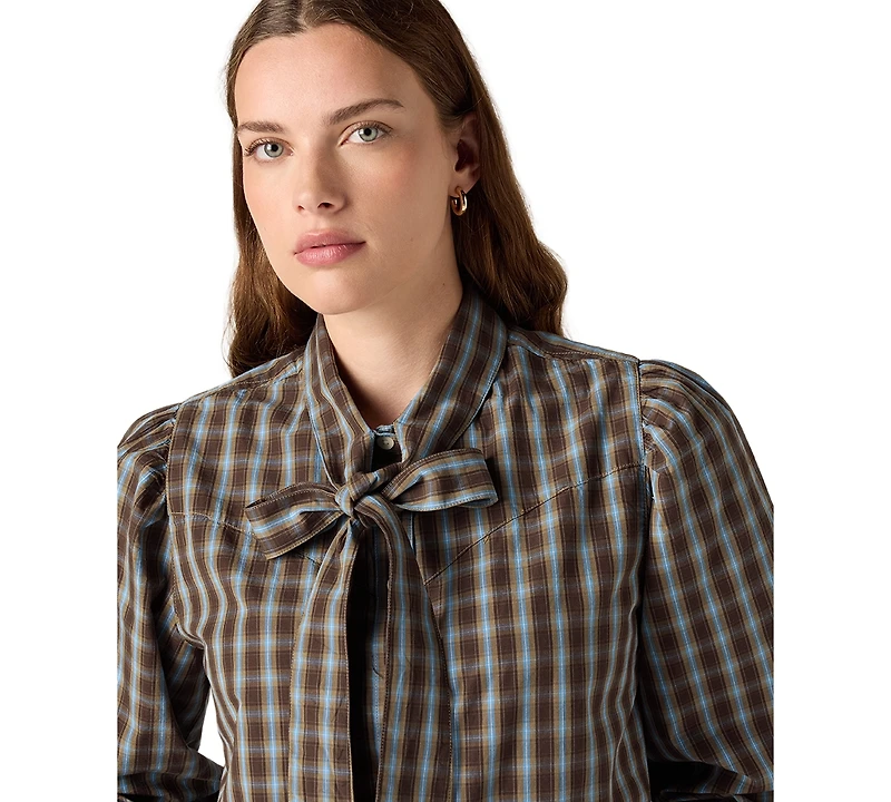 Levi's Women's Judice Western Striped Relaxed-Fit Shirt