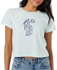 O'Neill Women's Desert Sun Graphic Cropped Fitted Top
