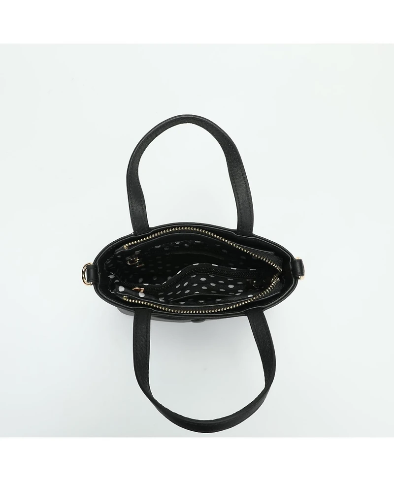 Susu Genuine Leather Small Crossbody Messenger Bag for Women, Mini Top Handle Purse with Adjustable Shoulder Strap and Front Pocket