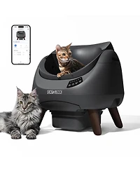 Catlink Open Top Self-Cleaning Litter Box, Multi-Cat, Anti-Pinch, Health Monitor, App Control