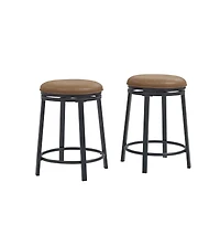Slickblue 360degree(s) Swivel Bar Stools Set of 2 with Upholstered Seat