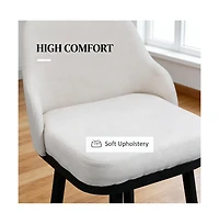 Slickblue Set Of 2 Counter Height Stool with Padded Seat and Durable Metal Frame