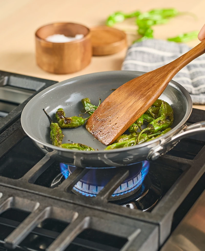 Anolon EverLast Clad Stainless Steel Ceramic Nonstick 8.5" Open Skillet