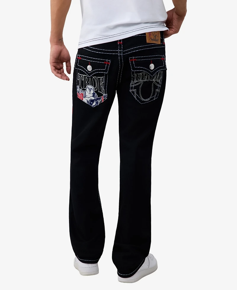 True Religion Men's Ricky Super T Flap Straight Jeans