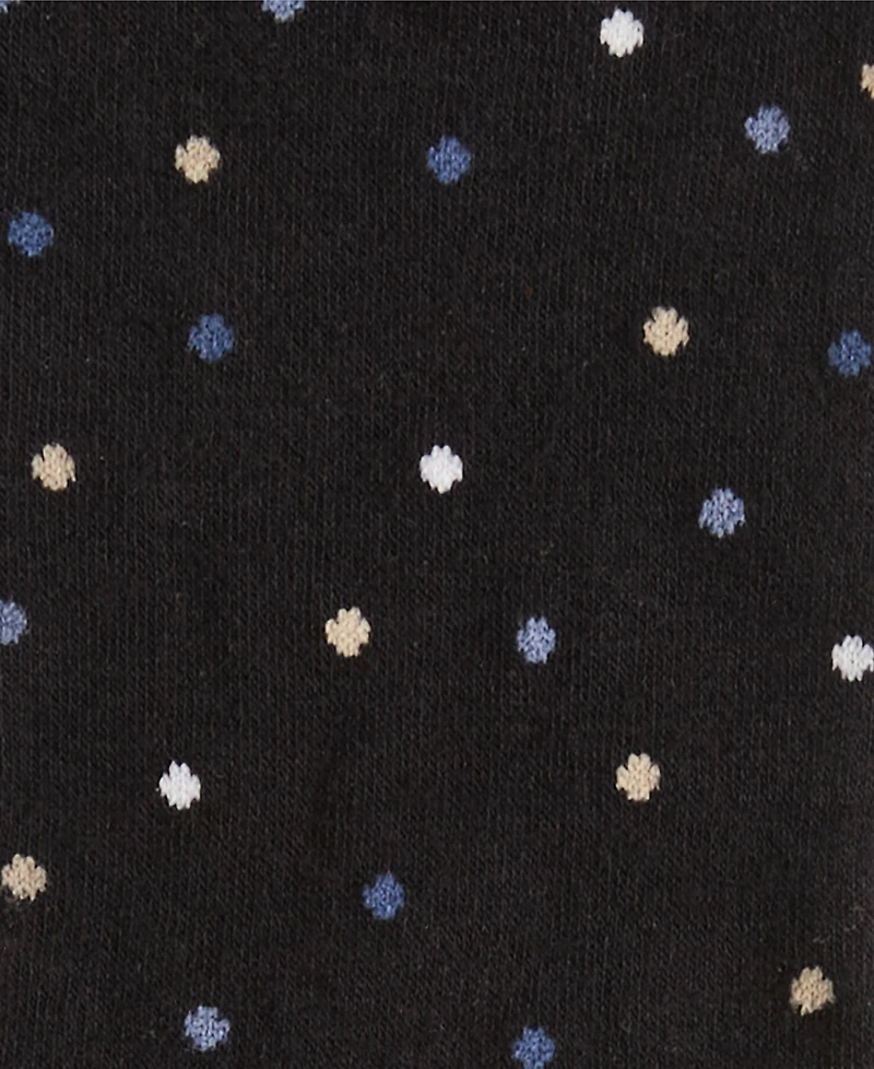 Perry Ellis Portfolio Men's Modern Dot Logo Crew Socks