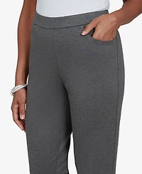 Alfred Dunner Women's Pull-On Mid-Rise Cropped & Ankle Pants