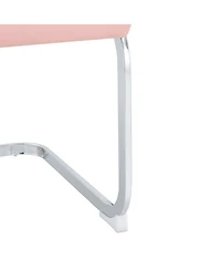Streamdale Furniture Set of 4 Pu Dining Chairs with Legs