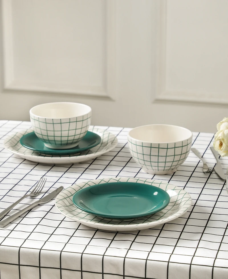 Stone Lain Ash 12-Piece Dinnerware Set, Service for 4