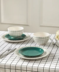 Stone Lain Ash 12-Piece Dinnerware Set, Service for 4