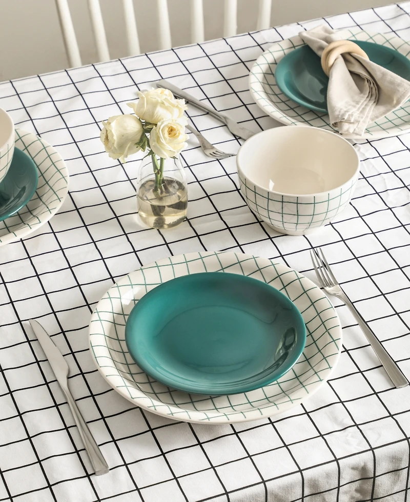 Stone Lain Ash 24-Piece Dinnerware Set, Service for 8