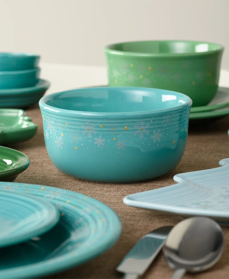 Fiesta Turquoise Snowflakes 28 oz. Gusto Bowl, Exclusively at Macy's