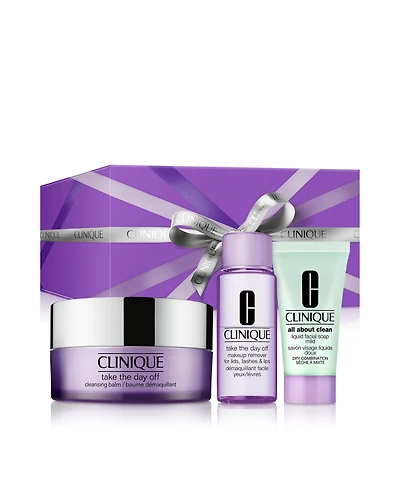 Clinique 3-Piece The Cleansing Edit Trio Gift Set