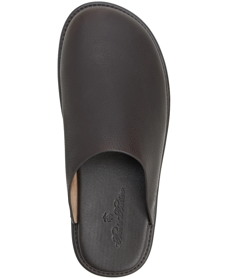 B by Brooks Brothers Men's Darien Leather Round-Toe Clogs