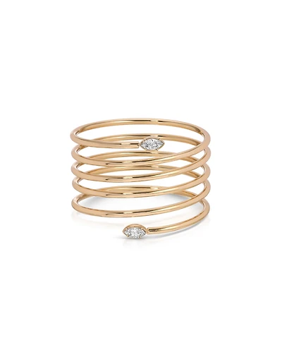 Ettika Golden Spiral Cuff