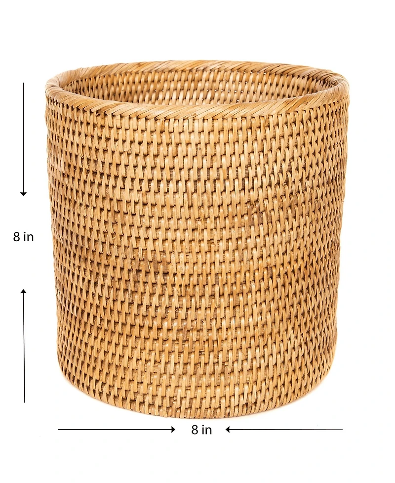 Artifacts Trading Company Rattan Petit Round Waste Basket