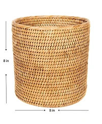 Artifacts Trading Company Rattan Petit Round Waste Basket