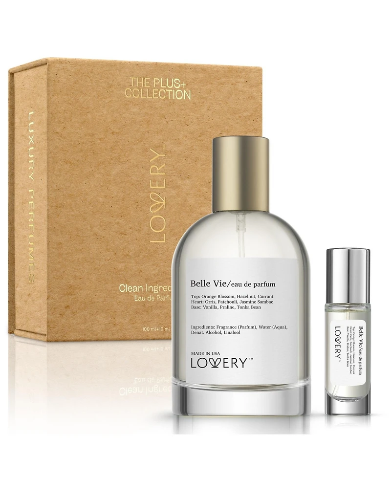 LoveryPlus Belle Vie Perfume Set - 3.4fl oz Womens Fragrance Gift Set with Travel Size Perfume for Women