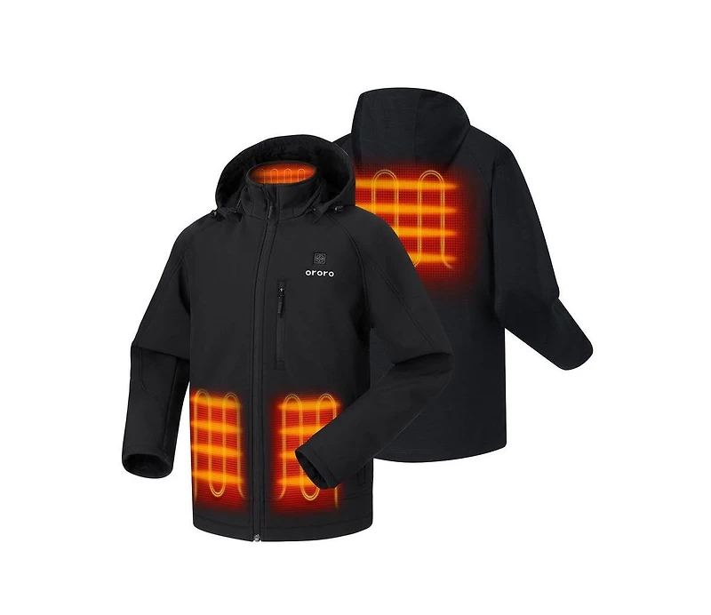 ororo Men's 4-Zone Heated Jacket