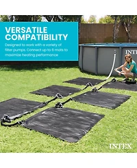 Intex Solar Water Heater Mat for Above Ground Swimming Pool, Black (3 Pack)