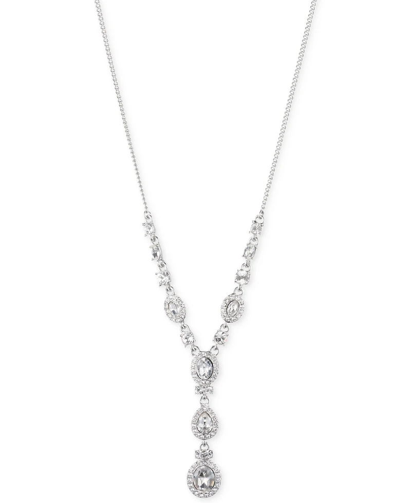 Givenchy Multi-Crystal and Pave Y-Neck Necklace