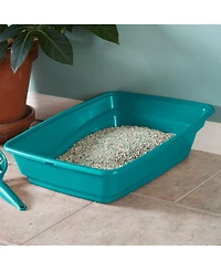 Sterilite 13033W06 Lg Frame Cat Litter Pan with Low Entrance, Sea Going (6 Pack)