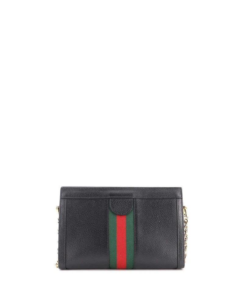 Pre-Owned Gucci Small Ophidia Chain Shoulder Bag Leather
