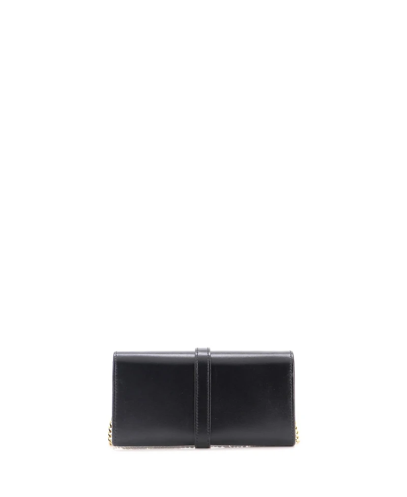 Pre-Owned Gucci Jackie 1961 Continental Chain Wallet Leather