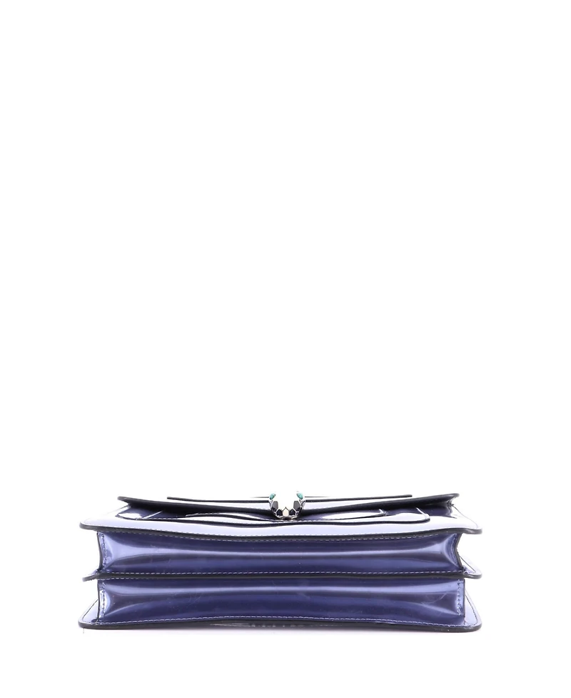 Pre-Owned Bvlgari Medium Serpenti Forever Shoulder Bag Patent