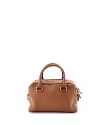 Pre-Owned Prada Small Striped Strap Convertible Bauletto Bag Vitello Phenix