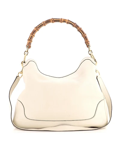 Pre-Owned Gucci Medium Diana Bamboo Shoulder Bag Leather