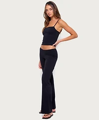 Edikted Women's Anika Scooped Straight Leg Pants