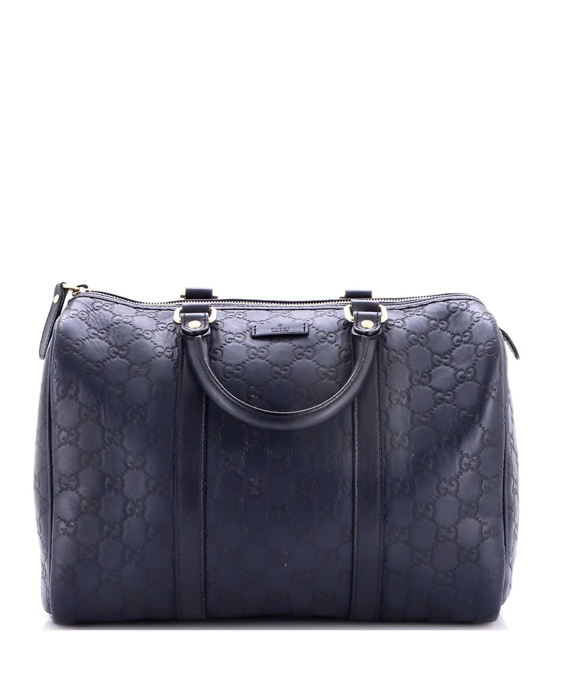 Pre-Owned Gucci Medium Joy Boston Bag Guccissima Leather
