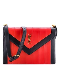 Pre-Owned Saint Laurent Gaby Envelope Satchel Vertical Quilted Leather