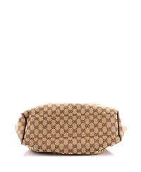 Pre-Owned Gucci Medium Sukey Tote Gg Canvas with Leather