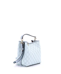 Pre-Owned Gucci Gg Emblem Bucket Bag Gg Coated Canvas