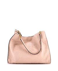 Pre-Owned Salvatore Ferragamo Large Trifolio Tote Gancini Embossed Leather