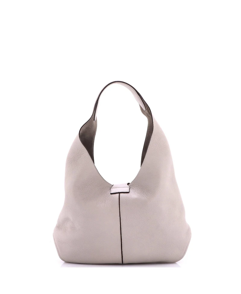 Pre-Owned Salvatore Ferragamo Gancini Margot Hobo Leather