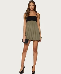 Edikted Women's Jonna Contrast Bubble Mini Dress