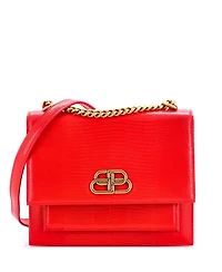 Pre-Owned Balenciaga Small Sharp Shoulder Bag Embossed Leather