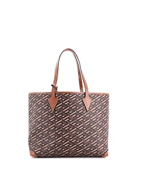 Pre-Owned Versace Medium Shopping Tote Printed La Greca Signature Coated Canvas