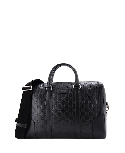 Pre-Owned Gucci Medium Eden Briefcase Guccissima Leather